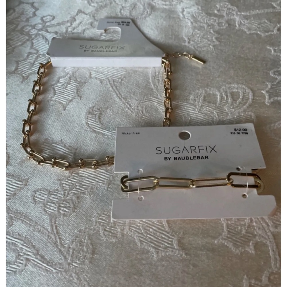 New On Original Cards Sugarfix Baublebar Necklace and Bracelet